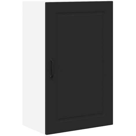 Meuble mural de cuisine，Armoire de cuisine Noir 50 x 31 x 80 cm Bois d'ingénierie CFW68364