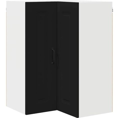 Meuble mural de cuisine，Armoire de cuisine Noir 57 x 57 x 80 cm Bois d'ingénierie CFW81700