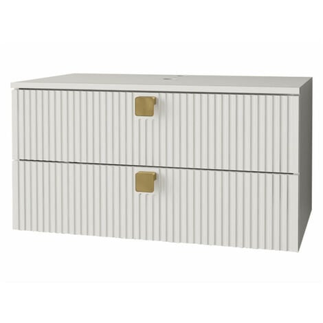 MOBILIER1 Blanc, À suspendre, Le nombre de portes: 0, 42x80x46cm, MDF, Stratifié, Nombre de tiroirs: 0