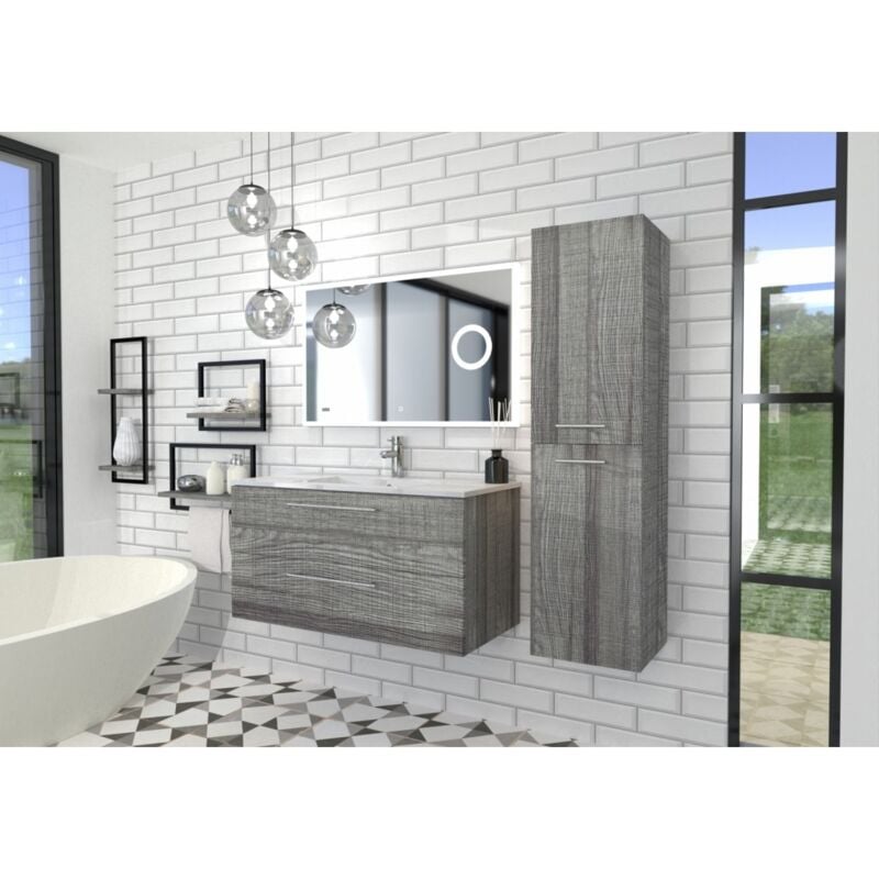 Meuble neptune Storm 100C - Miroir lite