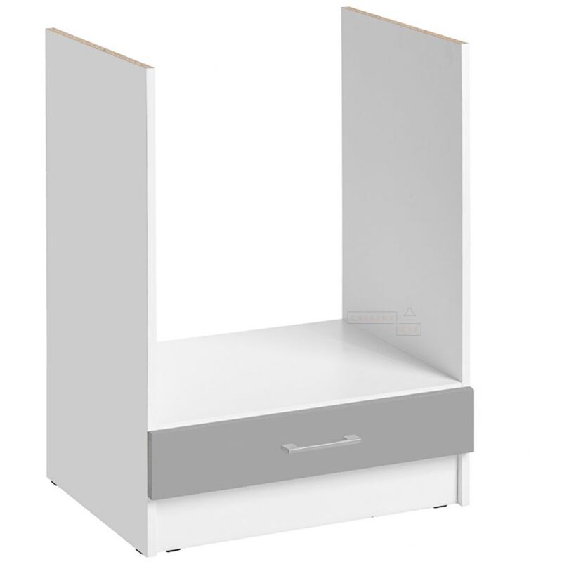 Meuble pour four encastrable Eco Gris Brillant l 60 cm