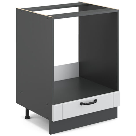 Meuble pour four Fame-Line, Blanc campagne, 60 cm sans plan de travail, Vicco