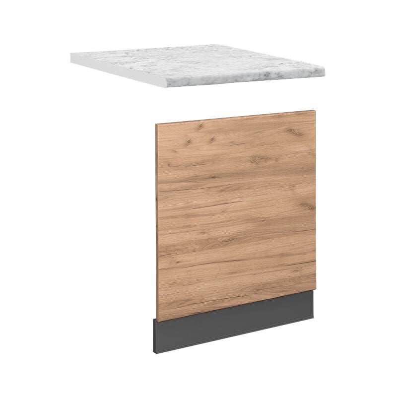 Vicco - Façade Fame-Line, Chêne de force doré, 60 cm, pt Marbre