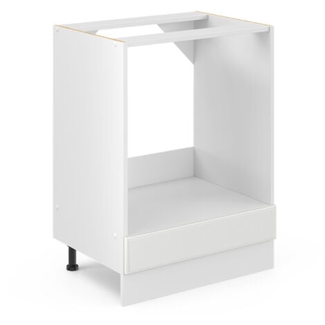Meuble pour four R-Line, Blanc campagne, 60 cm sans plan de travail, Vicco