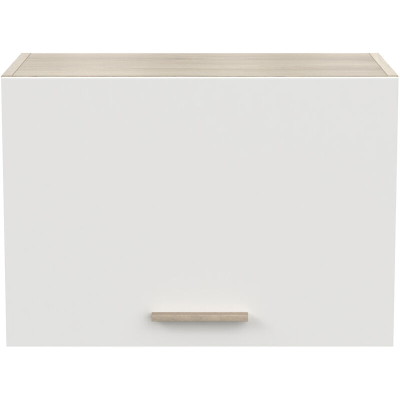 Meuble pour hotte coloris chêne kronberg, blanc - Longueur 60 x Hauteur 42 x Profondeur 30 cm Pegane