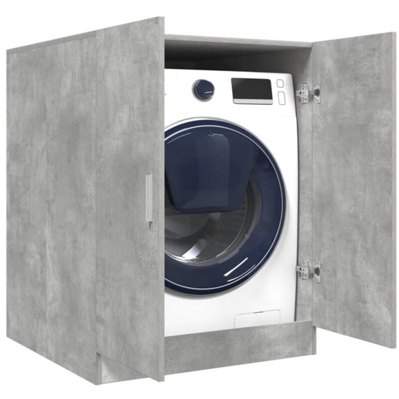 Vidaxl - Meuble pour machine à laver Gris béton 70,5x71,5x91,5 cm