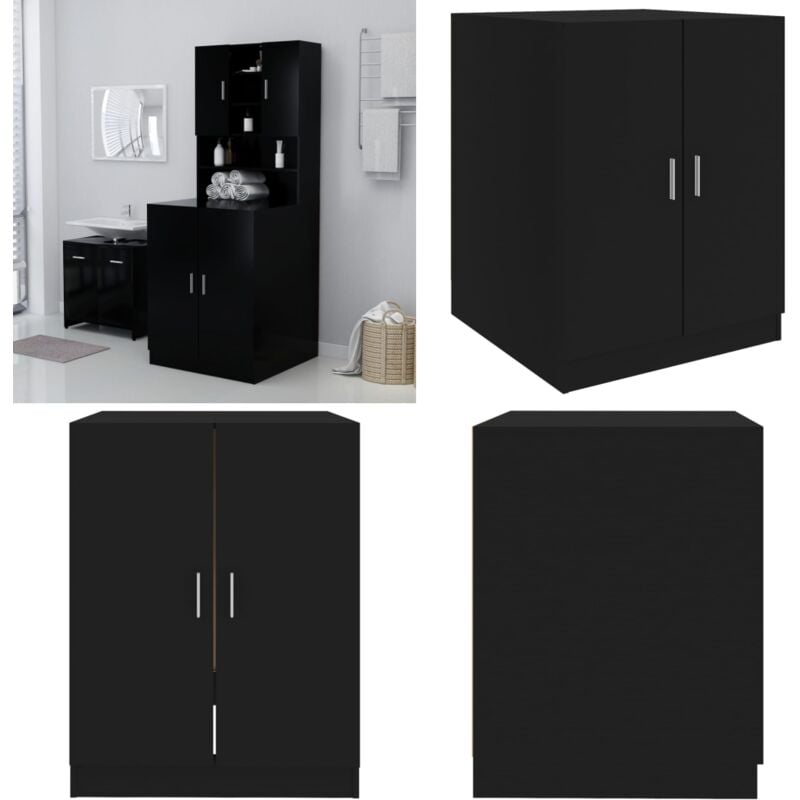 Meuble pour machine à laver Noir 71x71,5x91,5 cm - meuble pour machine à laver - meubles pour machine à laver - Home & Living