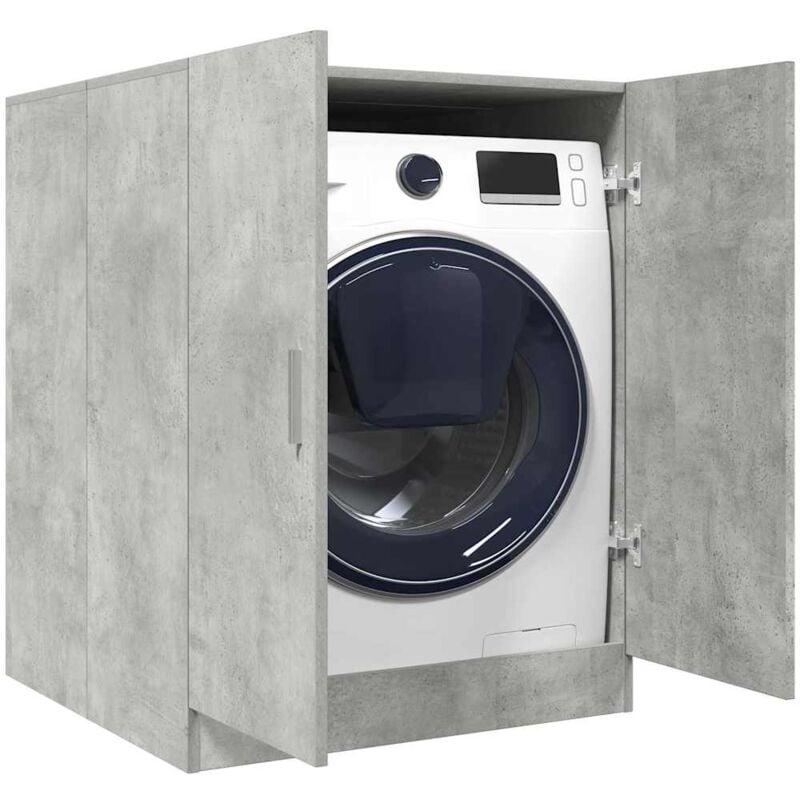 Maisonchic - Meuble pour machine à laver,Armoire de salle de bain,Meuble de salle de bain Gris béton 70,5x71,5x91,5 cm FR381700 design in