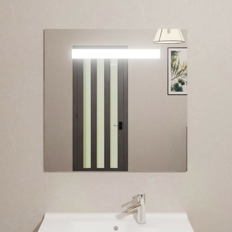 Miroir lumineux elegance 80x80 cm - sans interrupteur