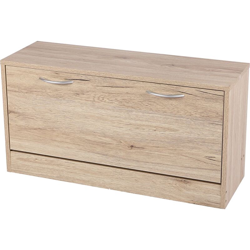 Ac-deco - Meuble Range Chaussures Pratik Avec 1 Porte Beige Five