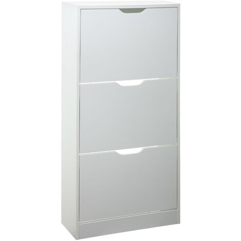 Meuble Range Chaussures 3 Tiroirs Blanc Five