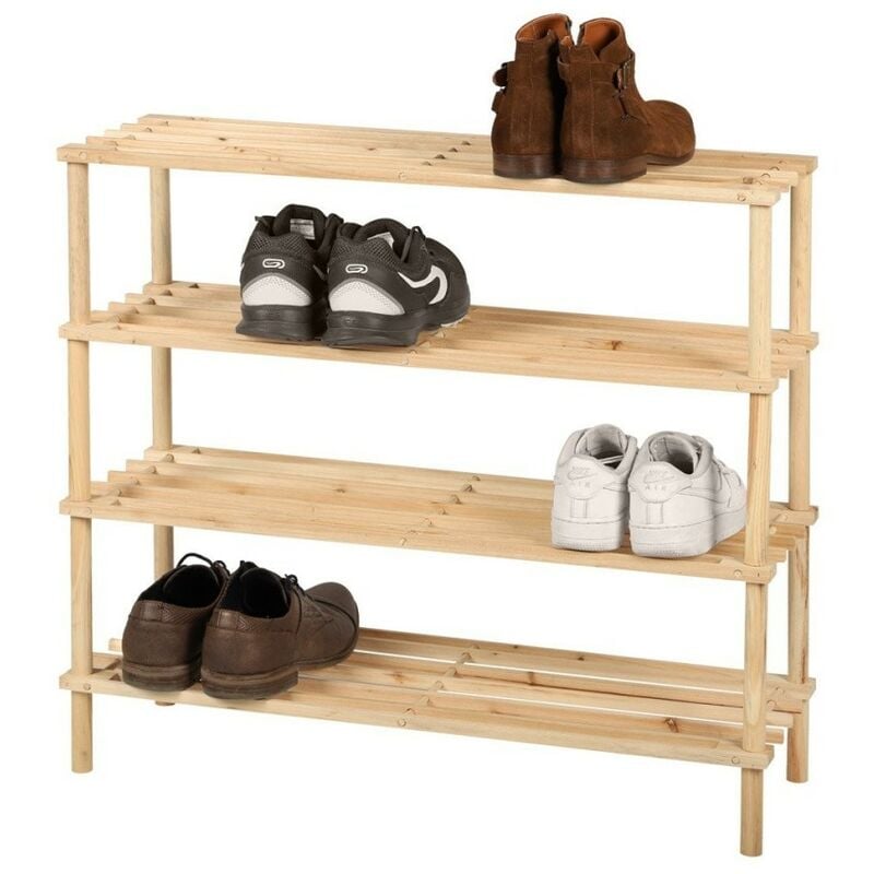 Fornord - Meuble range chaussures 4 niveaux Wood and co
