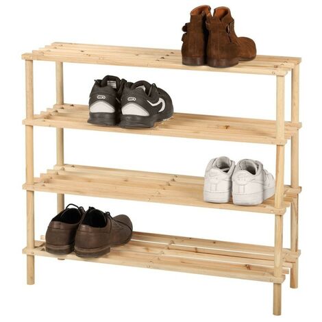 Meuble range chaussures 4 niveaux Wood and co