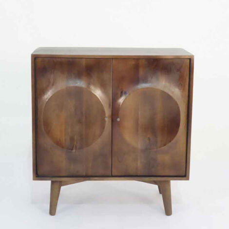 Meuble rangement 2 portes Bristol 76x40x81cm