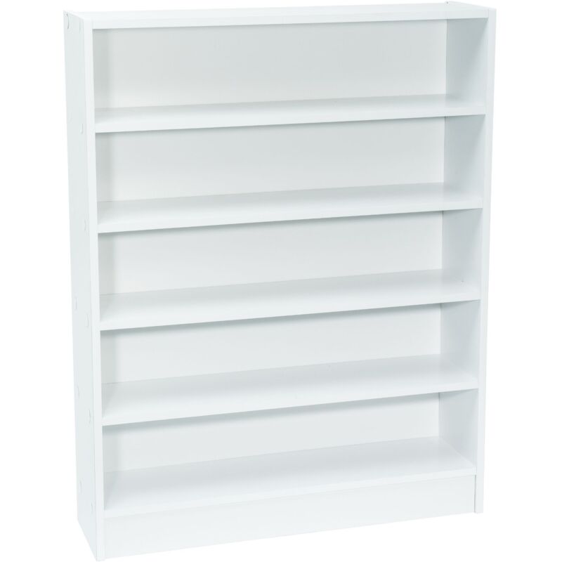 Werka Pro - Meuble rayonnage blanc 5 étagères