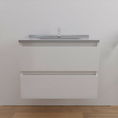 Caisson ARLEQUIN 70 cm avec plan vasque - Coloris au choix