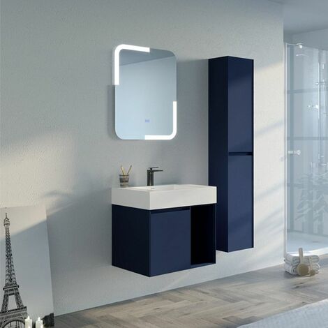 Meuble salle de bain ARTENA 600 Bleu Saphir - Bleu Saphir