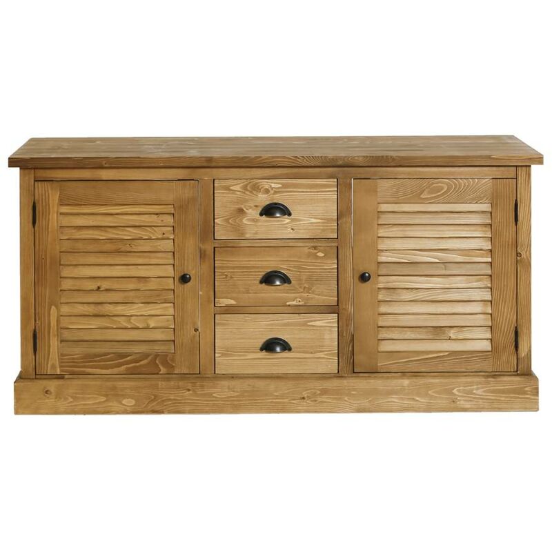 Made In Meubles - Meuble sous vasque en pin massif 150 cm Manel