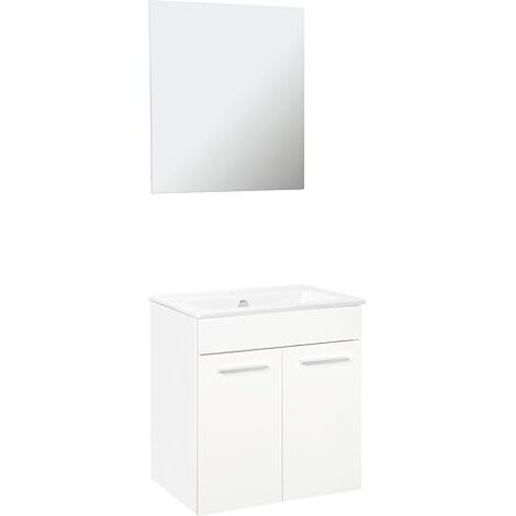 Meuble salle de bain NEO 2.0 largeur 590 mm, blanc brillant