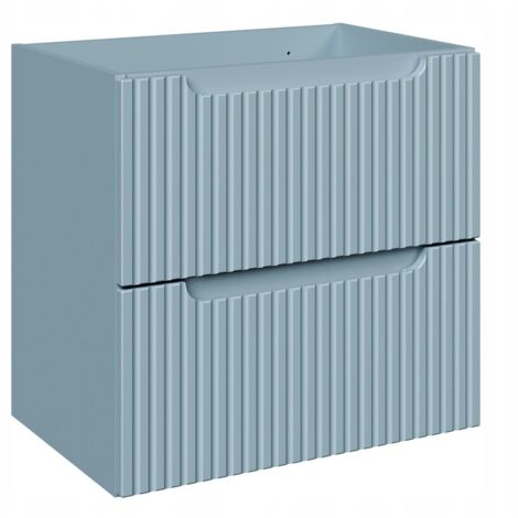 Meuble salle de bain suspendu sous vasque NOVA DEMIN 60 cm – 2 tiroirs