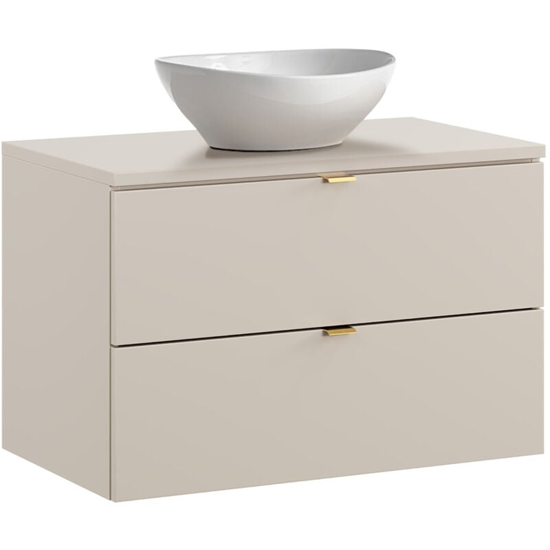 Meuble simple vasque 80cm Azel Cachemire