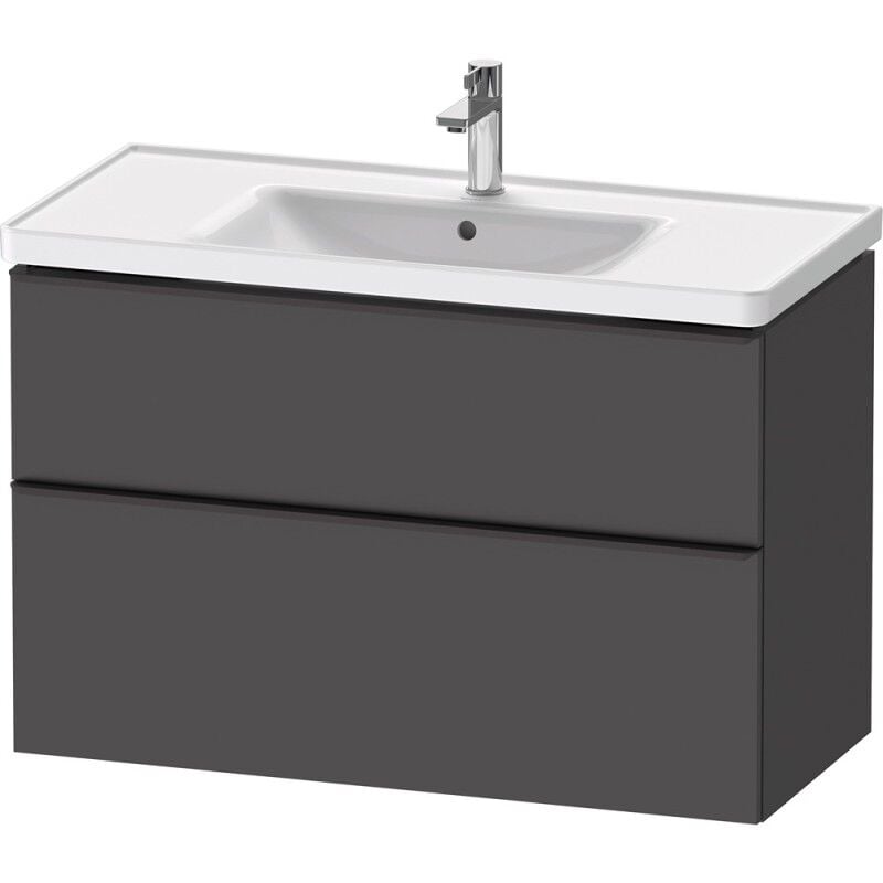 Duravit - Meuble vasque 98 cm D-Neo Gris mat