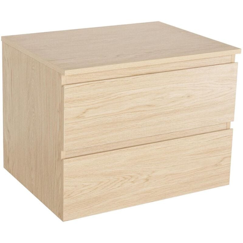 Mob-in - Meuble simple vasque sorrento décor chêne 60cm