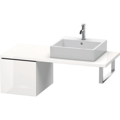 Meuble sous-console L-CUBE 400x420x547mm blanc super mat