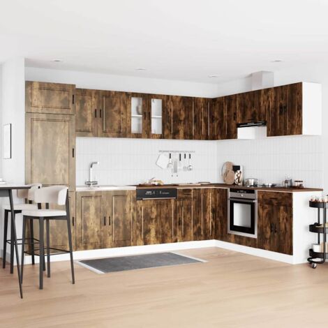 Meuble sous évier avec stockage-Meuble bas pour évier Porto Marron 80 x 46 x 81,5 cm 232668