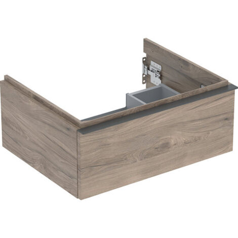 Meuble sous lavabo 60 cm Geberit iCon 1 tiroir Noyer Carya - GEBERIT 502.310.JR.1