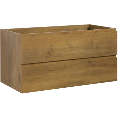 Meuble sous lavabo Angela 100cm - Badplaats - chene – Armoire de