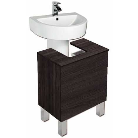 Meuble sous lavabo autoportant Chêne sinatra