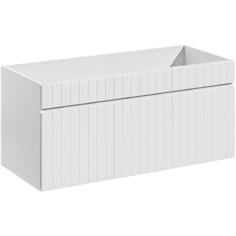 Meuble sous lavabo de salle de bain AREA BLANC L.100 - H.46 - P.45,6