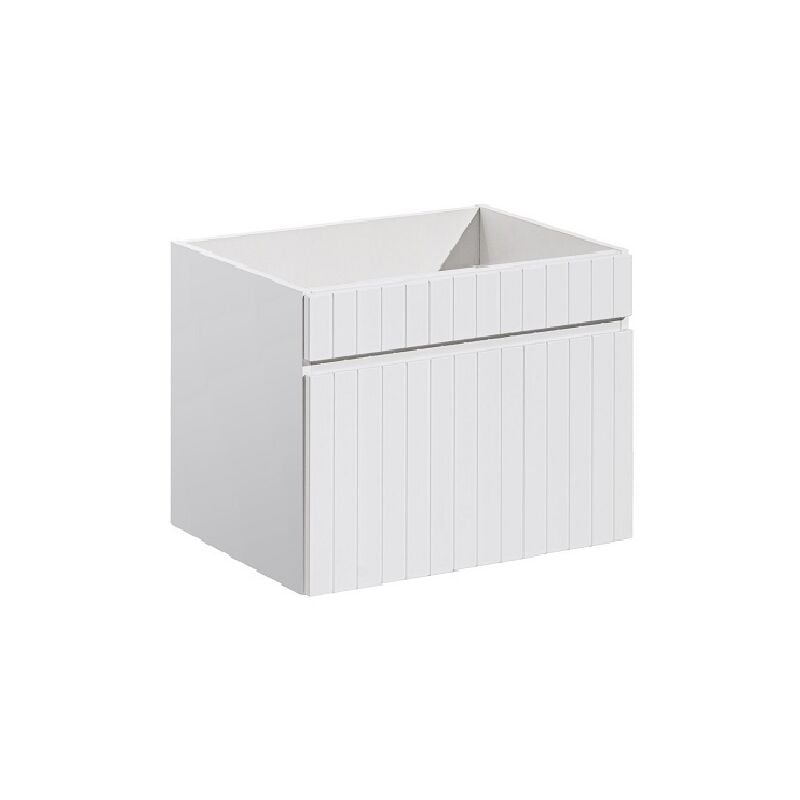 Otitec - Meuble sous lavabo de salle de bain area blanc L.60 - H.46 - P.45,6 - Blanc
