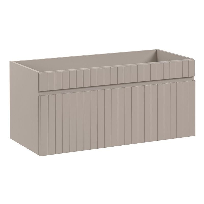 Otitec - Meuble sous lavabo de salle de bain area cachemire L.100 - H.46 - P.45,6 - Cachemire