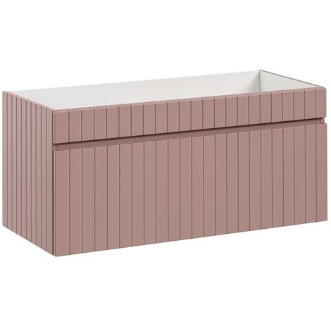 Meuble sous lavabo de salle de bain  AREA ROSE  L.100 - H.46 - P.45,6