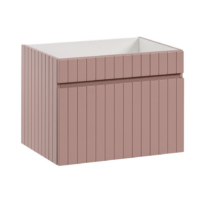 Otitec - Meuble sous lavabo de salle de bain area rose L.60 - H.46 - P.45,6 - Rose