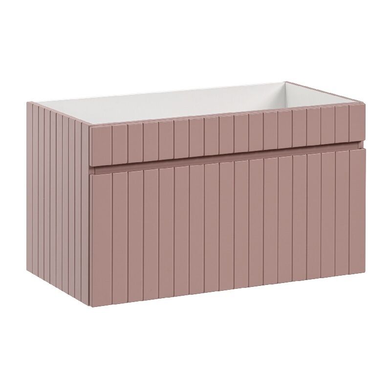 Otitec - Meuble sous lavabo de salle de bain area rose L.80 - H.46 - P.45,6 - Rose Otitec - Meuble sous lavabo de salle de bain area rose L.80 - H.46 - P.45,6 - Rose