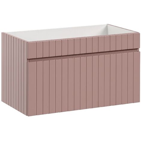 Meuble sous lavabo de salle de bain  AREA ROSE  L.80 - H.46 - P.45,6