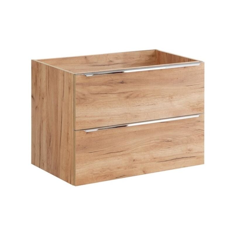 Otitec - Meuble sous lavabo de salle de bain elena chêne L.80 - H.57 - P.45,5 - Chêne