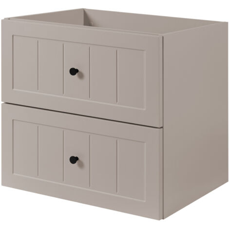 Meuble sous lavabo de style classique, cachemire, 60 × 57 × 46 cm