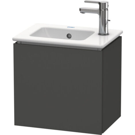 Meuble sous-lavabo Duravit L-Cube suspendu, 1 porte, charnière à