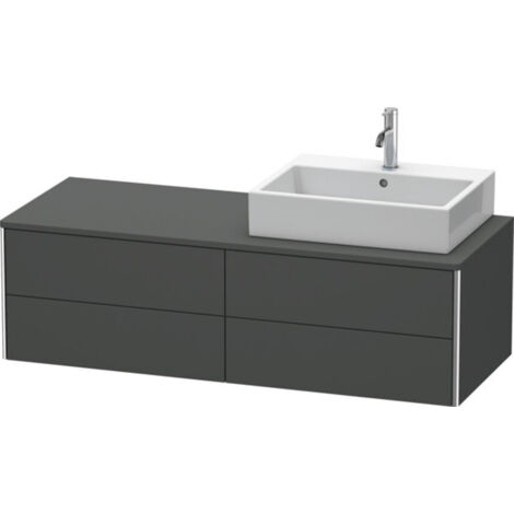 Meuble sous-lavabo Duravit XSquare 140,0 x 54,8 cm, 4 tiroirs,