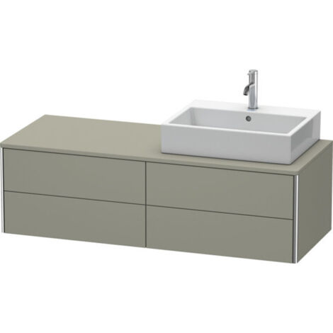 Meuble sous-lavabo Duravit XSquare 140,0 x 54,8 cm, 4 tiroirs,