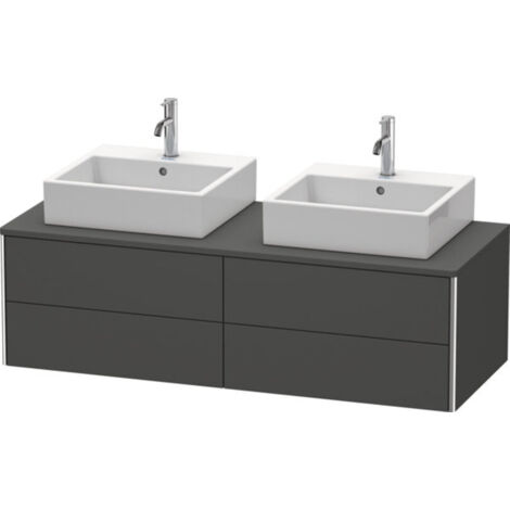 Meuble sous-lavabo Duravit XSquare 140,0 x 54,8 cm, 4 tiroirs,