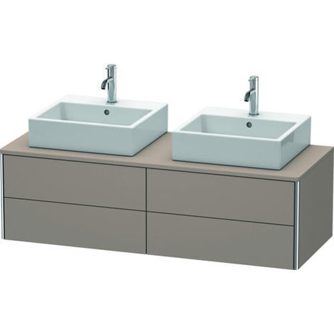Meuble sous-lavabo Duravit XSquare 140,0 x 54,8 cm, 4 tiroirs,