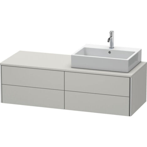 Meuble sous-lavabo Duravit XSquare 140,0 x 54,8 cm, 4 tiroirs,