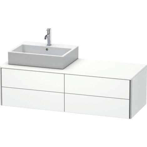 Meuble sous-lavabo Duravit XSquare 140,0 x 54,8 cm, 4 tiroirs,