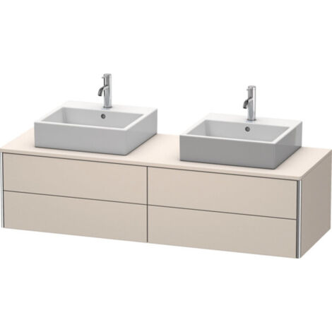Meuble sous-lavabo Duravit XSquare 160,0 x 54,8 cm, 4 tiroirs,