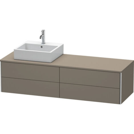 Meuble sous-lavabo Duravit XSquare 160,0 x 54,8 cm, 4 tiroirs,